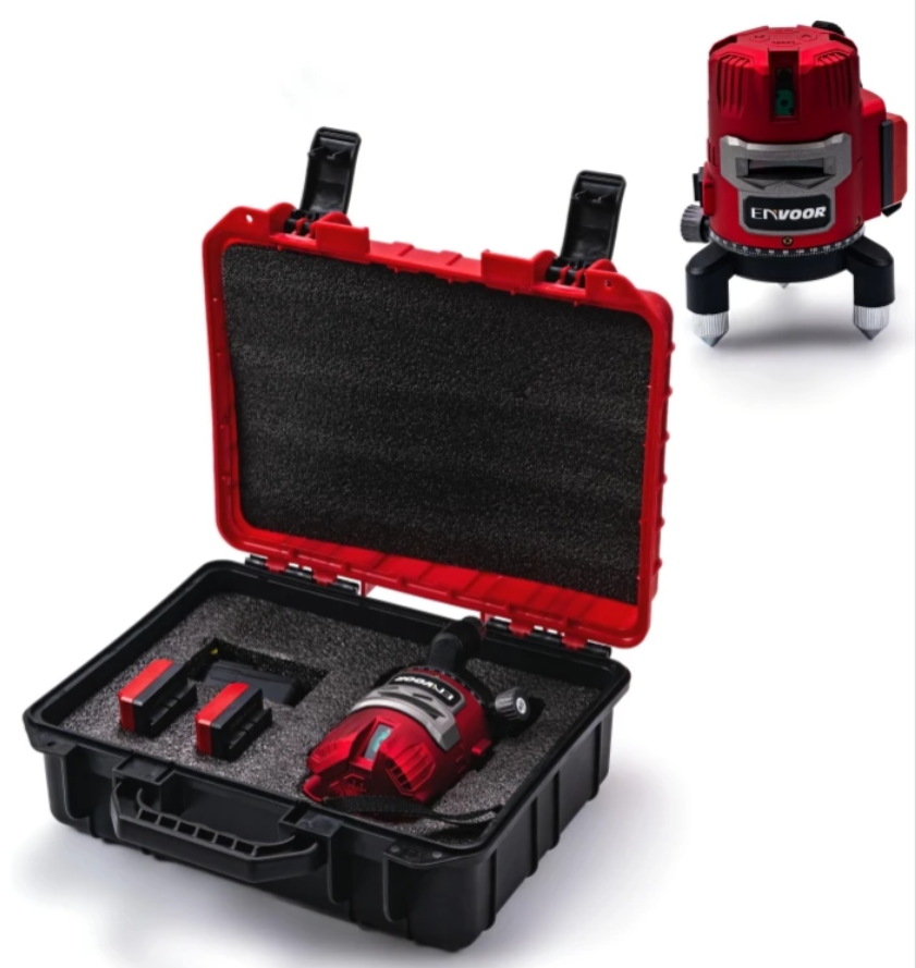 Nivel Laser 360 Autonivelante + 2 Baterías + Cargador