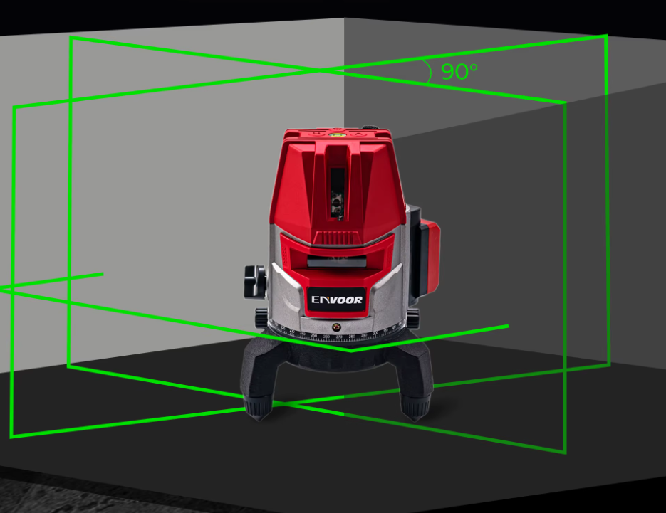 Nivel Laser 360 Autonivelante + 2 Baterías + Cargador