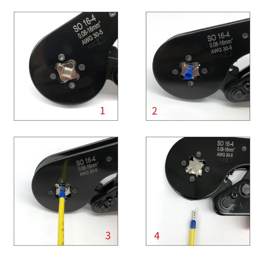 Pinza Crimpadora Tiff Para Terminales De 0,08-16 Mm2 Awg28-5