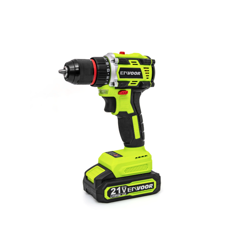 Taladro Inalámbrico 21v + 2 Baterías 2.0a.h + Cargador