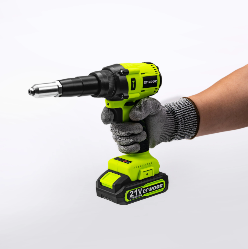 Pistola Remachadora Inalámbrica + 2 Baterías 2ah + Cargador