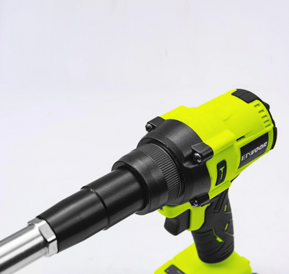Pistola Remachadora Inalámbrica + 2 Baterías 2ah + Cargador
