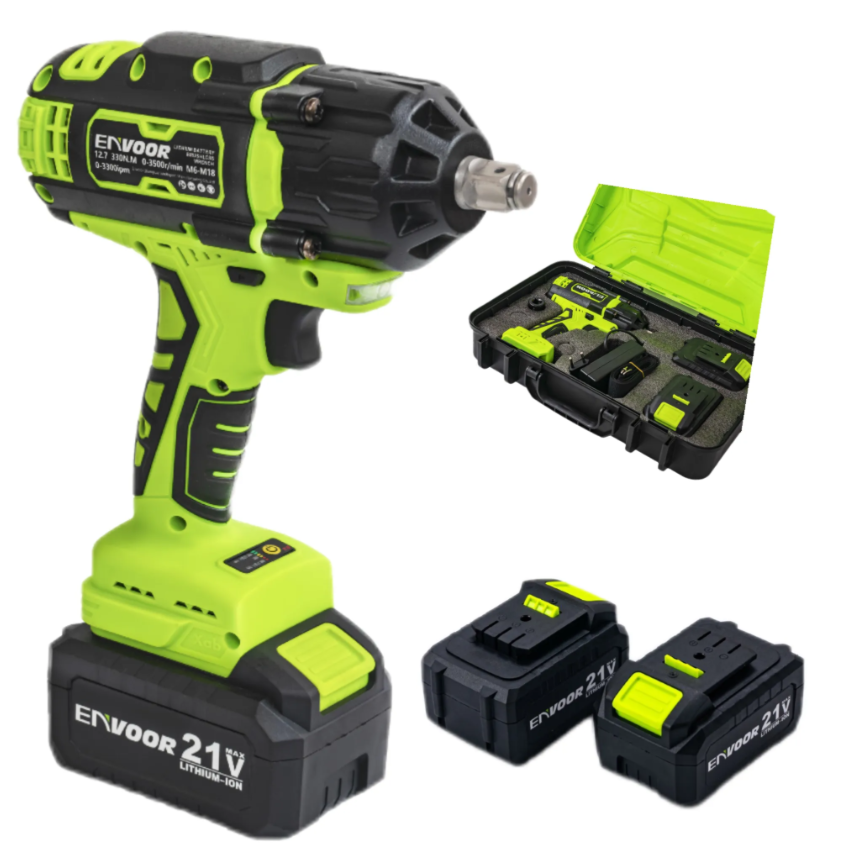 Llave De Impacto Inalámbrica 800Nm + 2 Baterías 4ah + Cargador
