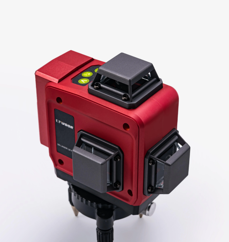 Nivel Láser Autonivelante 12 Líneas 360° + 2 Baterías Y Accesorios