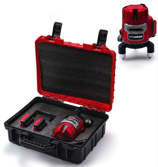 Nivel Laser 360 Autonivelante + 2 Baterías + Cargador