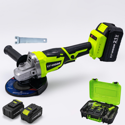 Amoladora Angular A Batería 125mm + 2 Baterías 4Ah + Cargador