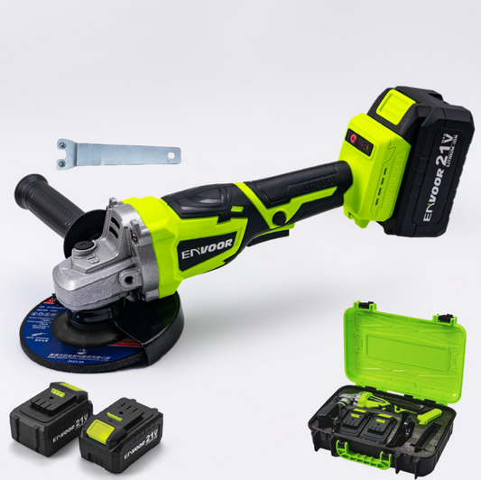 Amoladora Angular A Batería 125mm + 2 Baterías 4Ah + Cargador